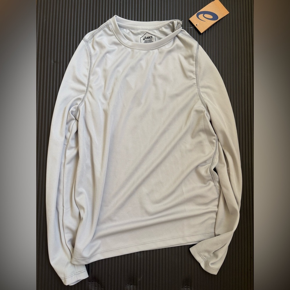 ASICS Women's Ready Set Long Sleeve Tee Grey - Picture 3 of 3